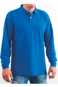 camiseta polo manga larga
