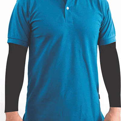 camiseta tipo polo azul turqui hombre