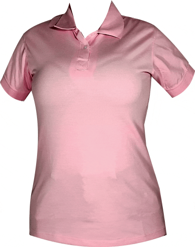 Camiseta tipo polo rosa mujer