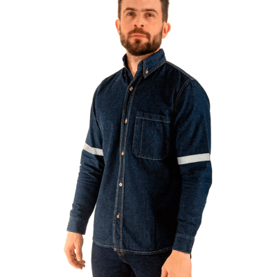 camisa de jean hombre