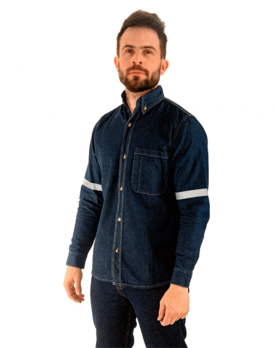 camisa de jean hombre