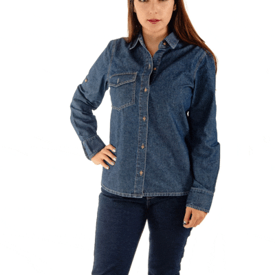 camisa de jean mujer