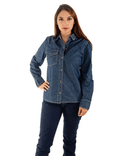 camisa de jean mujer