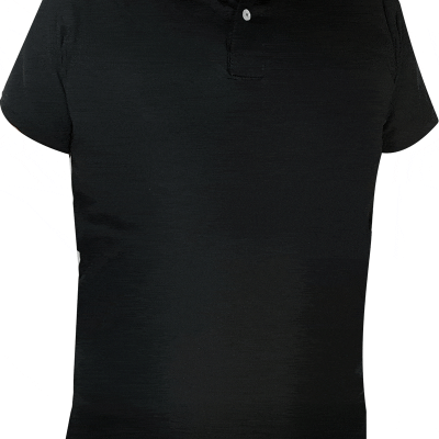 Camiseta tipo polo negra