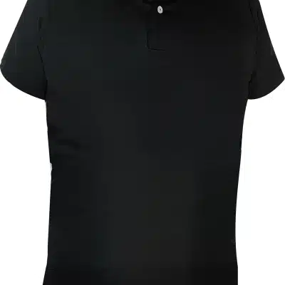 Camiseta tipo polo negra