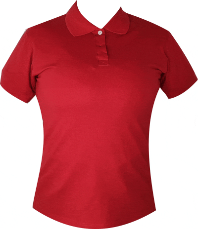 camiseta tipo polo vino tinto