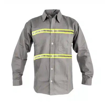 CAMISA EN TWILL GRIS