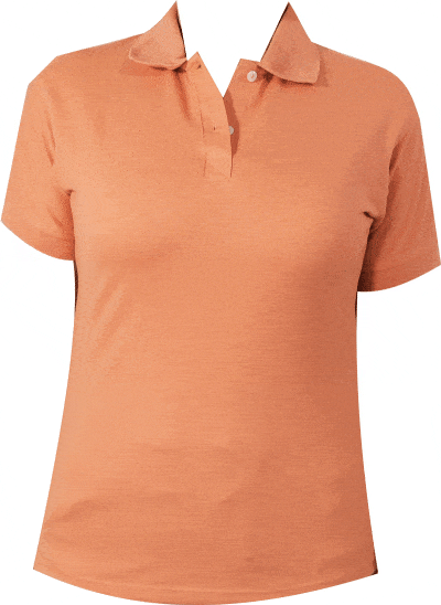CAMISETA TIPO POLO COLOR SALMON