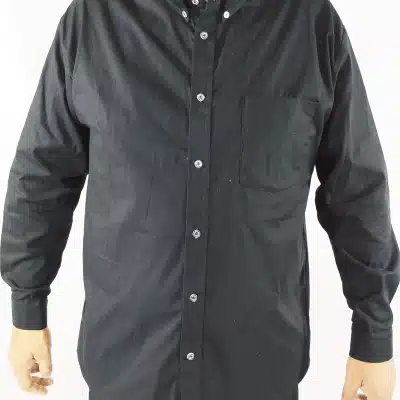 camisa en twill negra