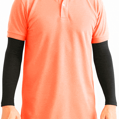 camiseta tipo polo coral